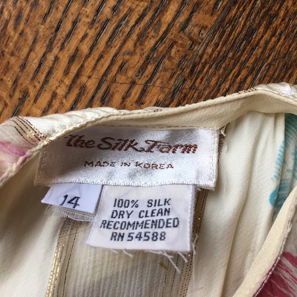 Vintage 100% Silk Dress by The Silk Farm - Picture 8 of 8